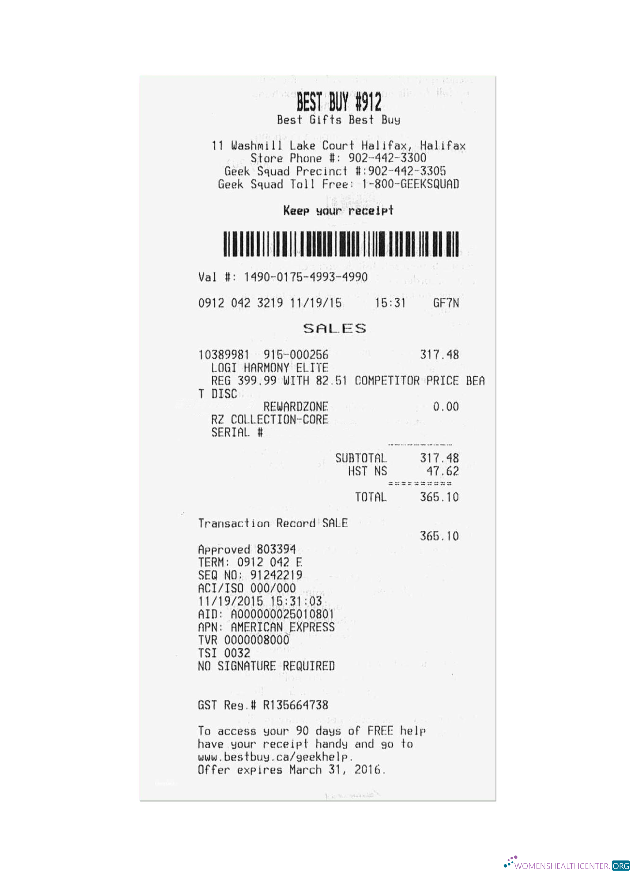 Download BEST BUY payment receipt Photoshop template
